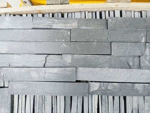 Плитка чёрная из натурального камня фасадная 30 см * 5 см, толщина 7 мм -30 мм купить в Нефтеюганске