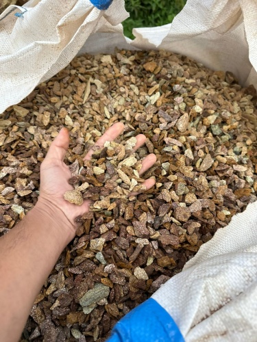 Златолит персиковый декоративная каменная крошка купить в Нефтеюганске